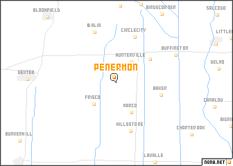 map of Penermon