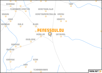 map of Pénéssoulou