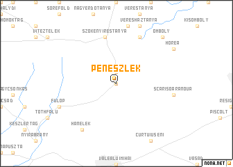 map of Penészlek