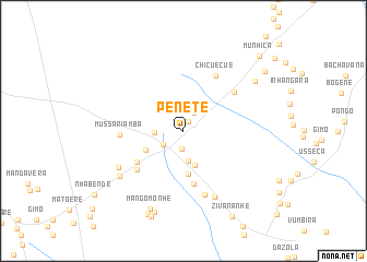 map of Penete