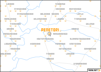 map of Pénétori