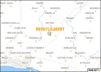 map of Peney-le-Jorat