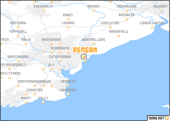map of Pengam