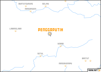 map of Pengga Putih