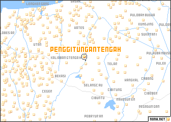 map of Penggitungan Tengah