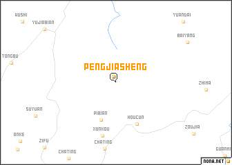 map of Pengjiasheng