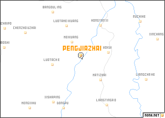 map of Pengjiazhai