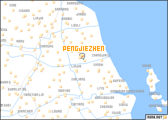 map of Pengjiezhen
