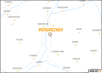 map of Pengpozhen