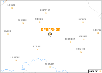map of Pengshan