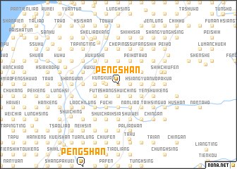 map of Peng-shan