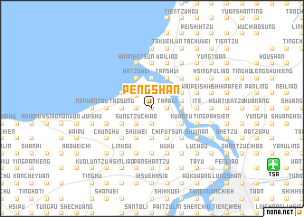 map of Peng-shan