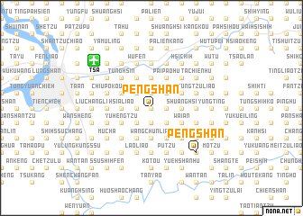 map of Peng-shan