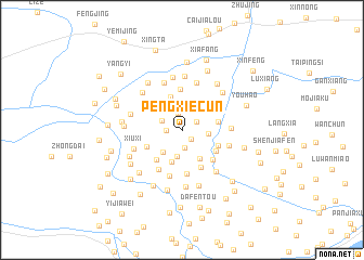 map of Pengxiecun