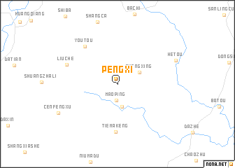 map of Pengxi