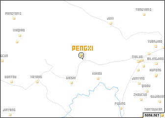 map of Pengxi