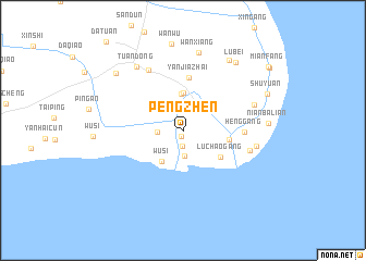 map of Pengzhen