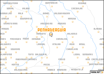 map of Penha de Águia