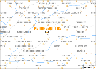 map of Penhas Juntas