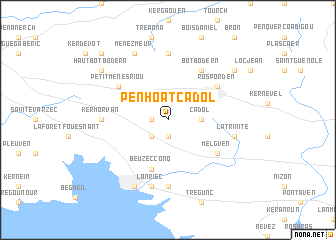 map of Penhoat Cadol