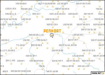 map of Penhoat