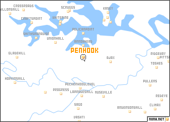 map of Penhook