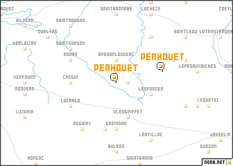 map of Penhouët