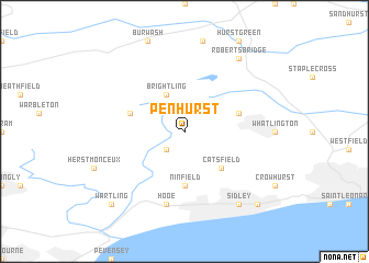 map of Penhurst