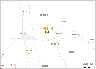 map of Penia