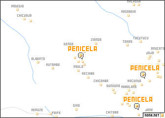 map of Penicela