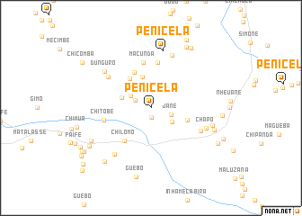 map of Penicela