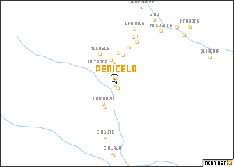 map of Penicela