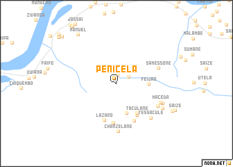 map of Penicela