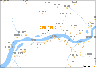 map of Penicela