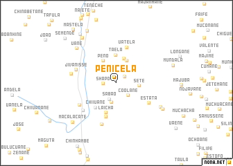 map of Penicela