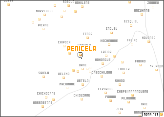 map of Penicela