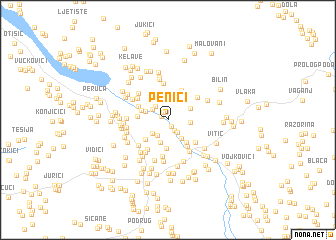 map of Penići