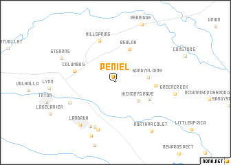 map of Peniel