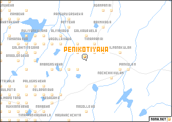 map of Penikotiyawa