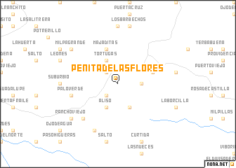 map of Peñita de las Flores