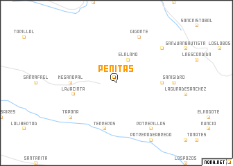 map of Peñitas