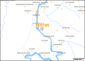 map of Peñitas