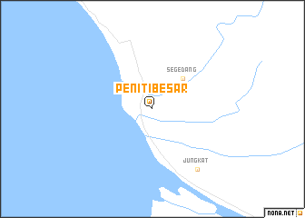 map of Peniti-besar