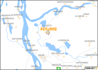 map of Pénjamo