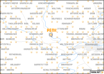 map of Penk