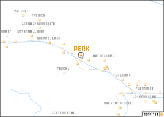 map of Penk