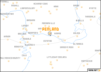 map of Penland