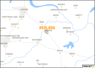 map of Penland