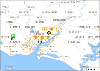 map of Pen-Mané