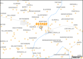 map of Pen Mar